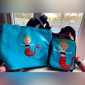 Leenie Mermaid insulated cooler tote and lunch bag. Just darling!